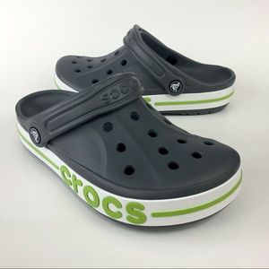 Crocs Bayaband Clog Charcoal Volt Green WNS Sizes